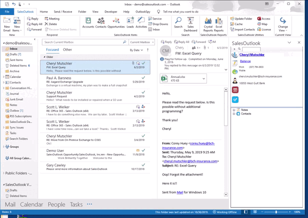 Outlook Based CRM  