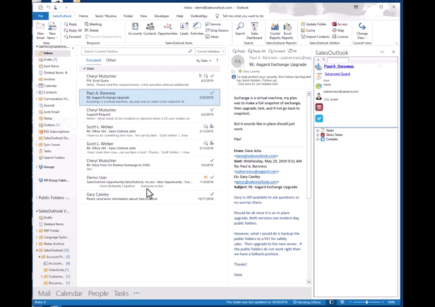 CRM Embedded in Outlook